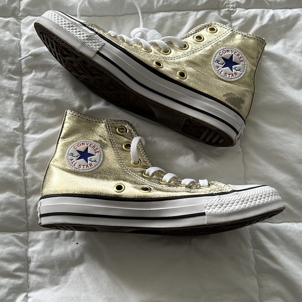 Custom Gold Converse - Picture 3 of 4